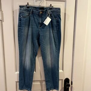 White House Black Market Relaxed Fit Blue Jeans